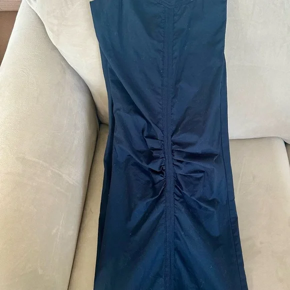 XCVI Navy Blue gathered and flared Pants - Picture 3 of 12